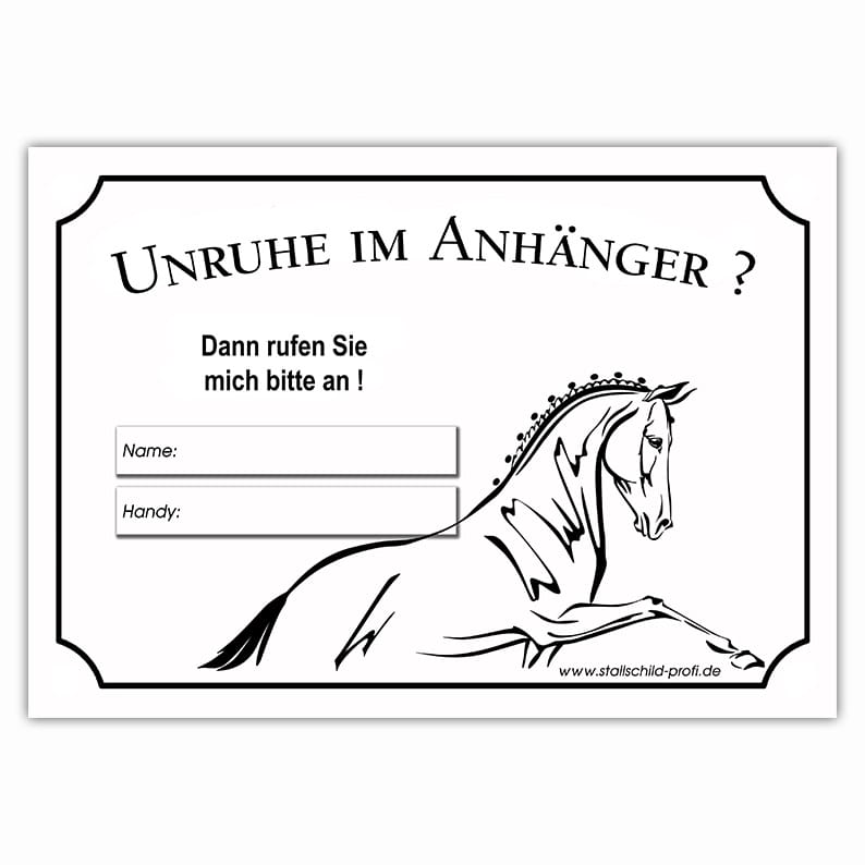 Unruhe im Anhänger kostenlos