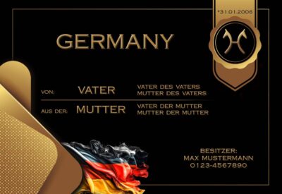 Boxenschild fürs Pferd Reiter Germany gestalten lassen