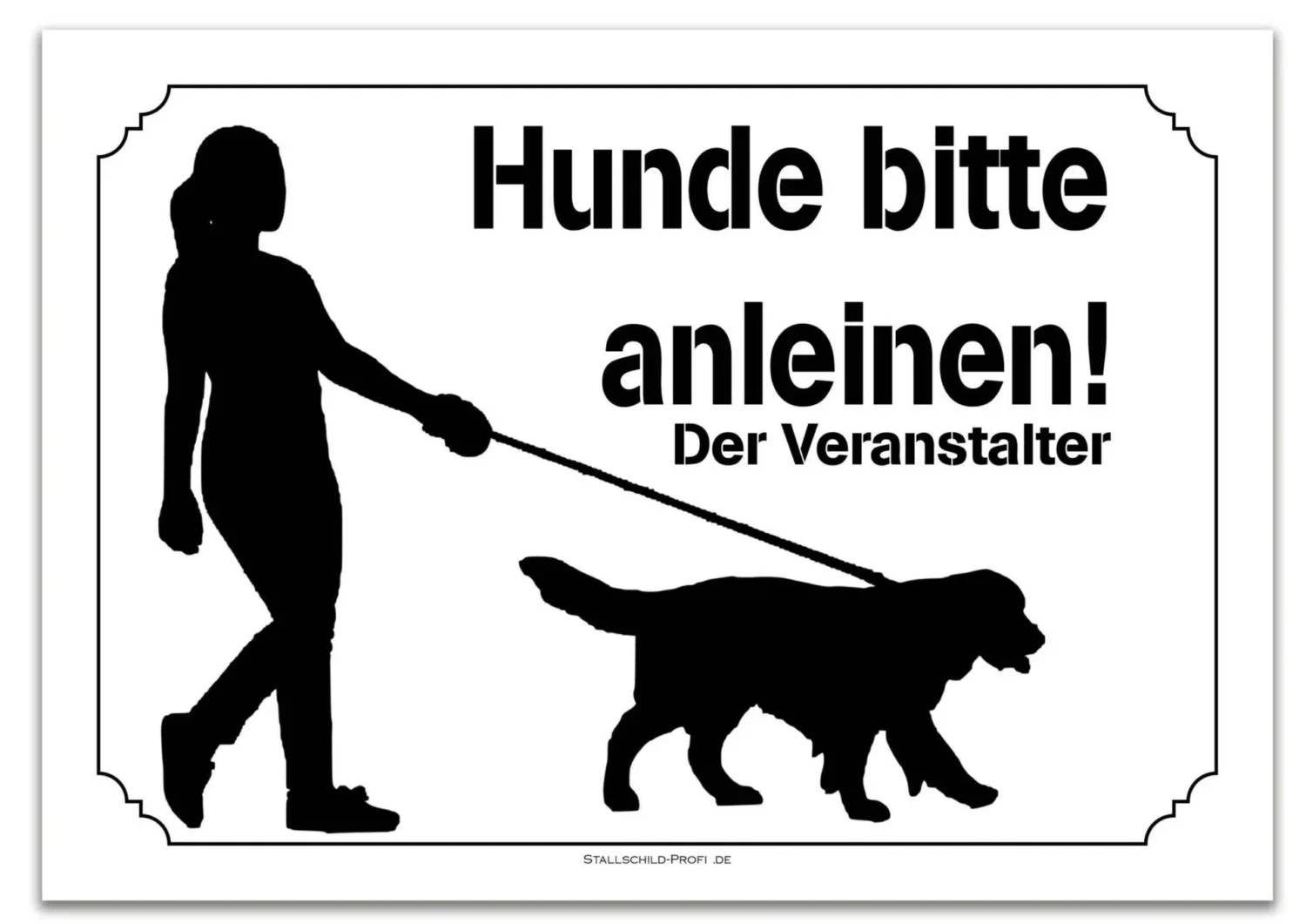 Hunde bitte anleinen