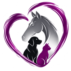 Logo Stallschild-Profi mit Pferd, Hund und Katze im Herzen